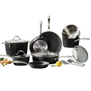 Tramontina Ceramic Non-Stick 11 Piece Cookware Set with Utensils